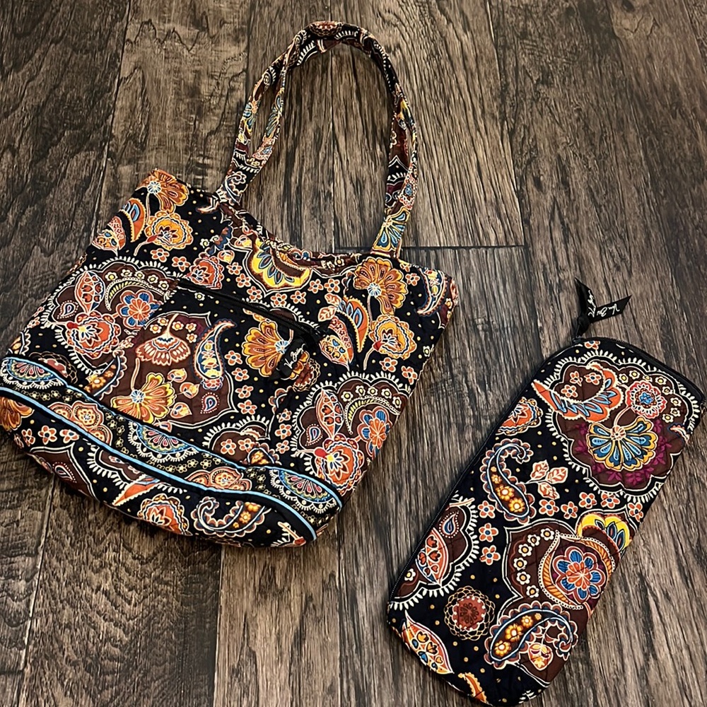 Vera Bradley Purse and Clutch Pouch